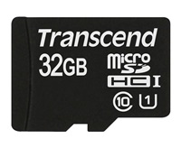 TRANSCEND MicroSDHC karta 32GB Premium, Class 10 UHS-I 300x, bez adaptéru